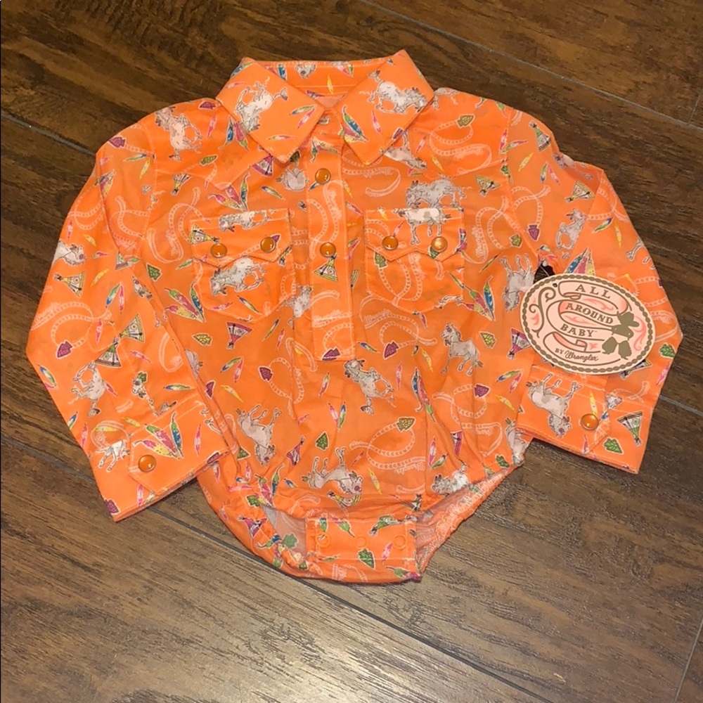 Wrangler Onesie Button Up